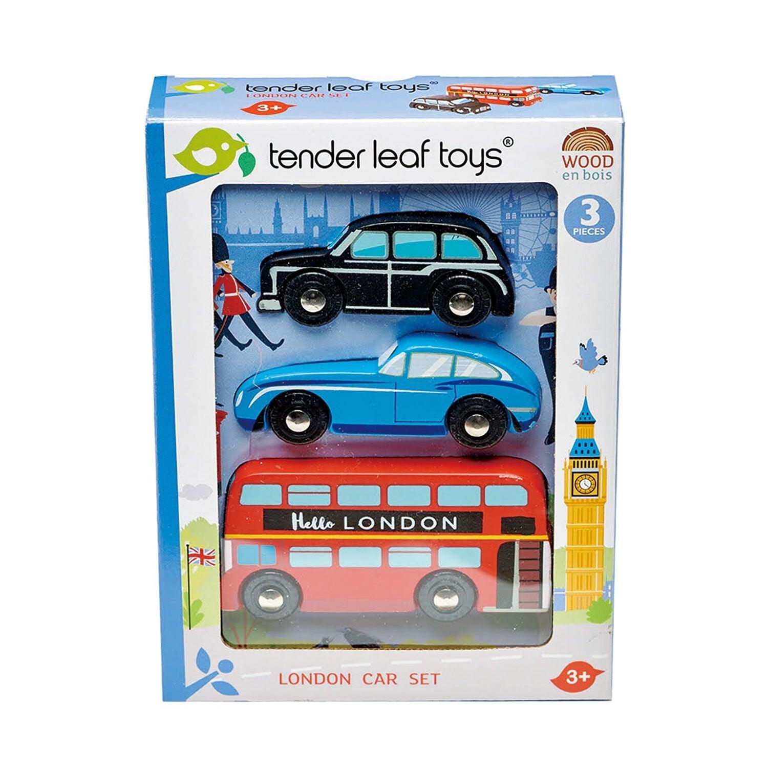 Tender Leaf Toys: drewniane samochody Londyn - Noski Noski