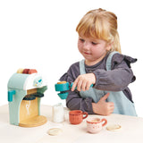 Tender Leaf Toys: drewniany ekspres do kawy Babyccino Maker - Noski Noski