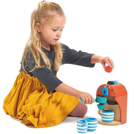 Tender Leaf Toys: drewniany ekspres do kawy Espresso Machine - Noski Noski