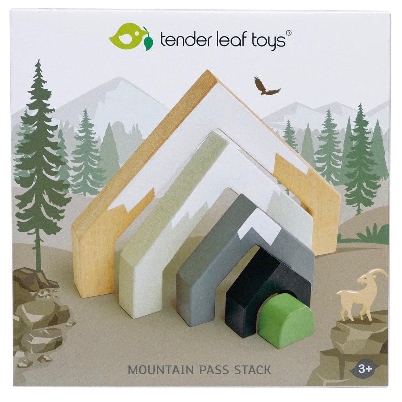 Tender Leaf Toys: drewniany górski przejazd Mountain Pass Stack - Noski Noski
