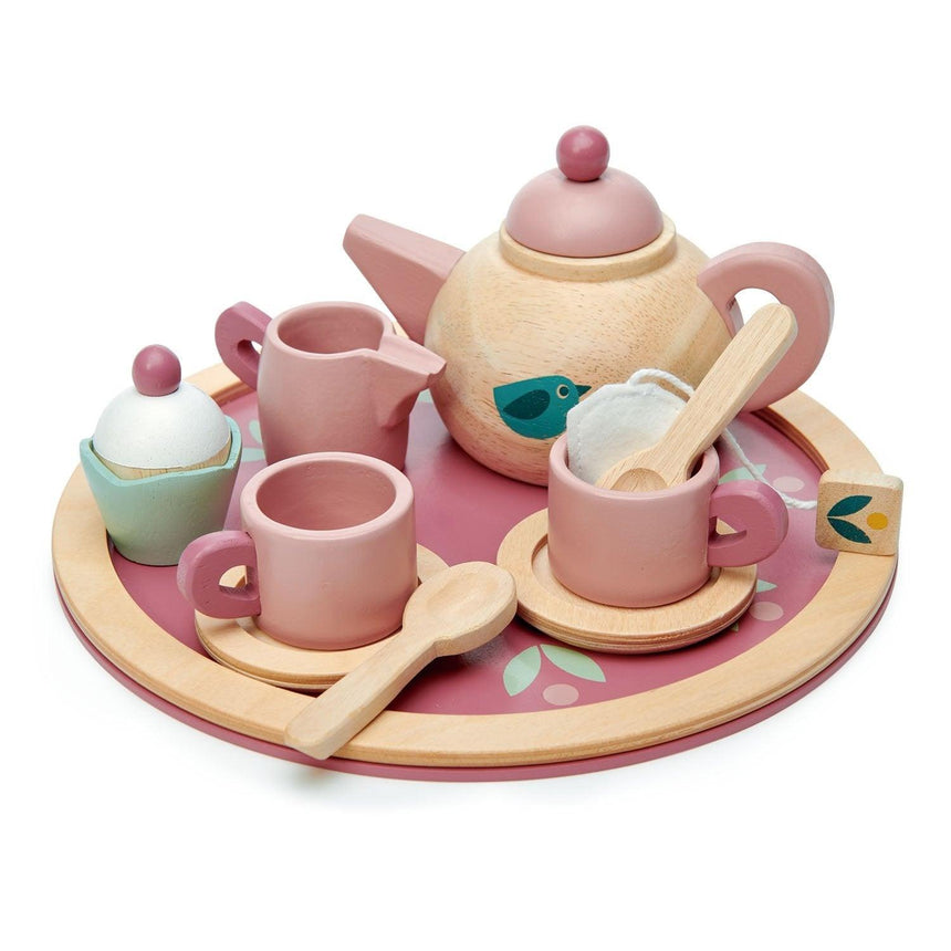 Tender Leaf Toys: drewniany serwis do herbaty Birdie Tea Set - Noski Noski