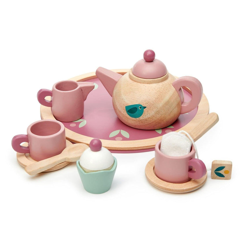 Tender Leaf Toys: drewniany serwis do herbaty Birdie Tea Set - Noski Noski