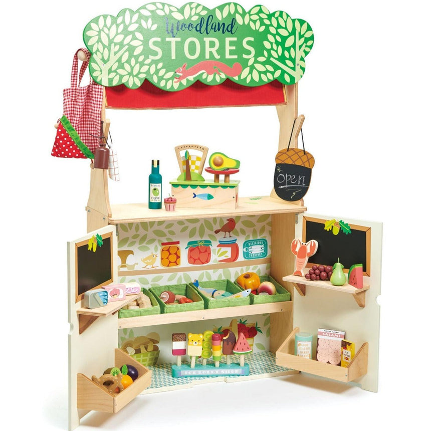 Tender Leaf Toys: drewniany sklep i teatrzyk Woodland - Noski Noski