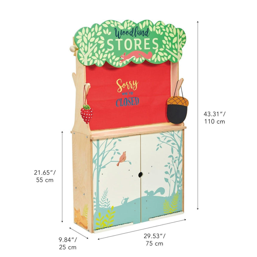 Tender Leaf Toys: drewniany sklep i teatrzyk Woodland - Noski Noski
