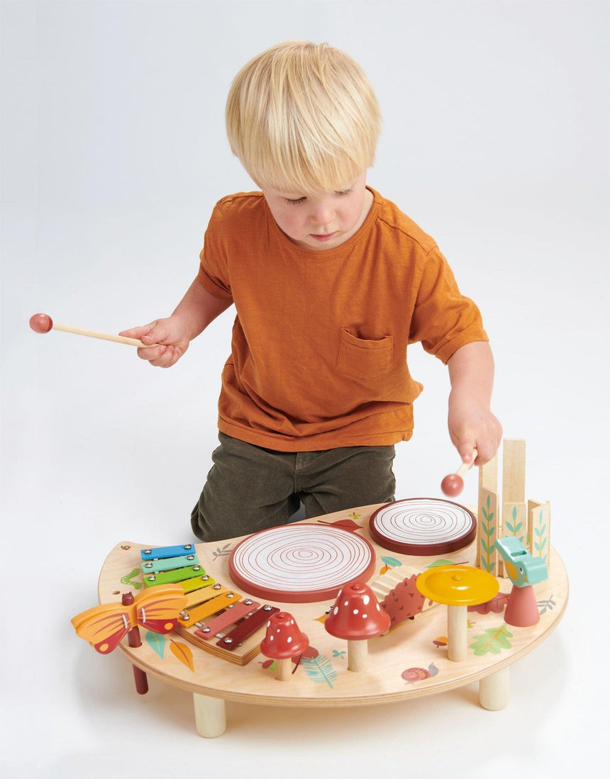 Tender Leaf Toys: drewniany stolik muzyczny Musical Table - Noski Noski