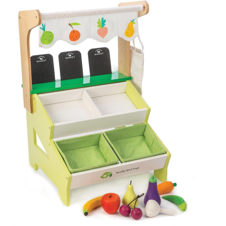 Tender Leaf Toys: drewniany stragan Farmer's Market Stall - Noski Noski