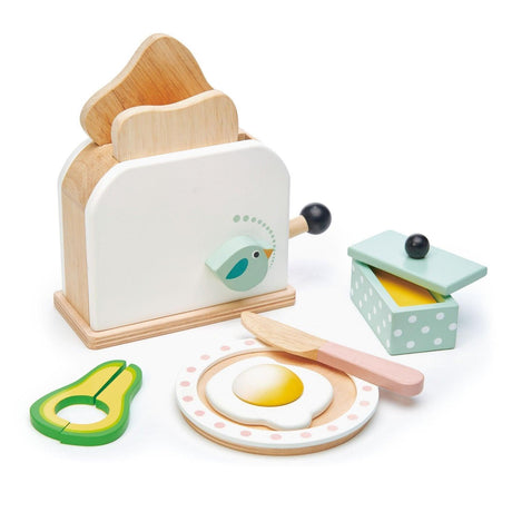 Tender Leaf Toys: drewniany toster Breakfast Toaster Set - Noski Noski