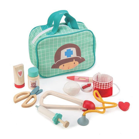 Tender Leaf Toys: drewniany zestaw lekarski Medical Bag - Noski Noski