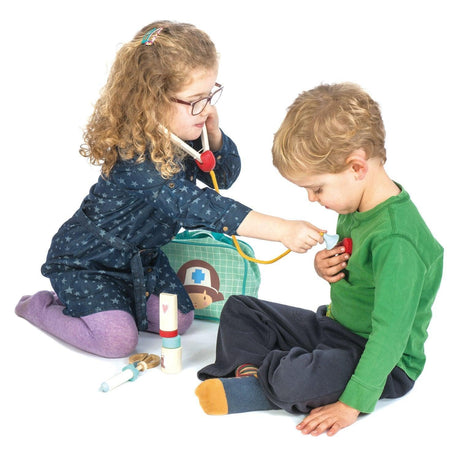Tender Leaf Toys: drewniany zestaw lekarski Medical Bag - Noski Noski