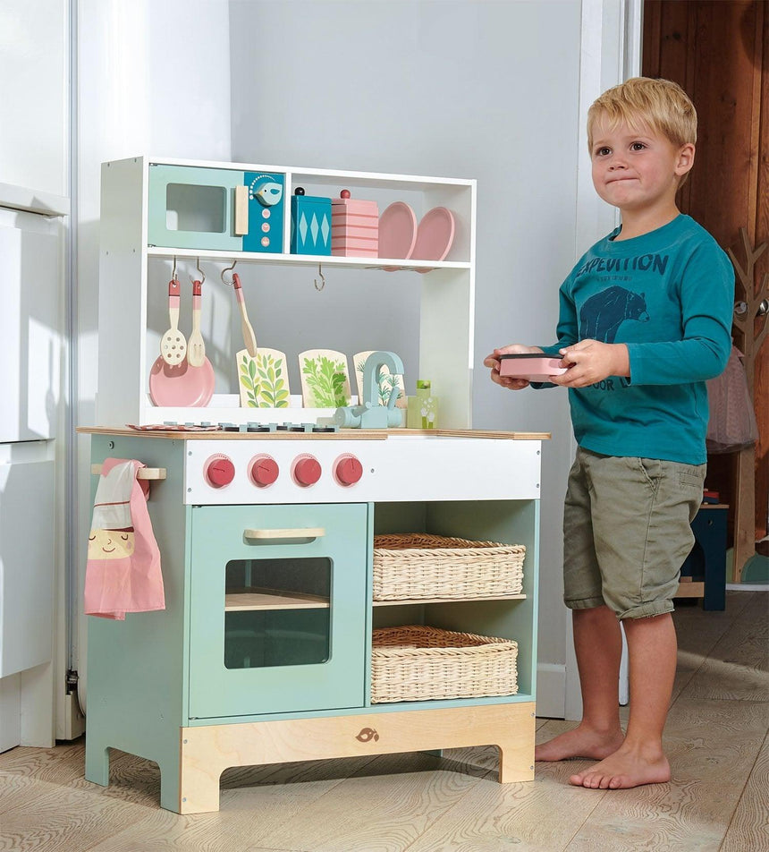 Tender Leaf Toys: duża drewniana kuchnia Kitchen Range - Noski Noski