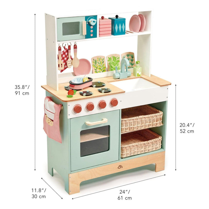 Tender Leaf Toys: duża drewniana kuchnia Kitchen Range - Noski Noski