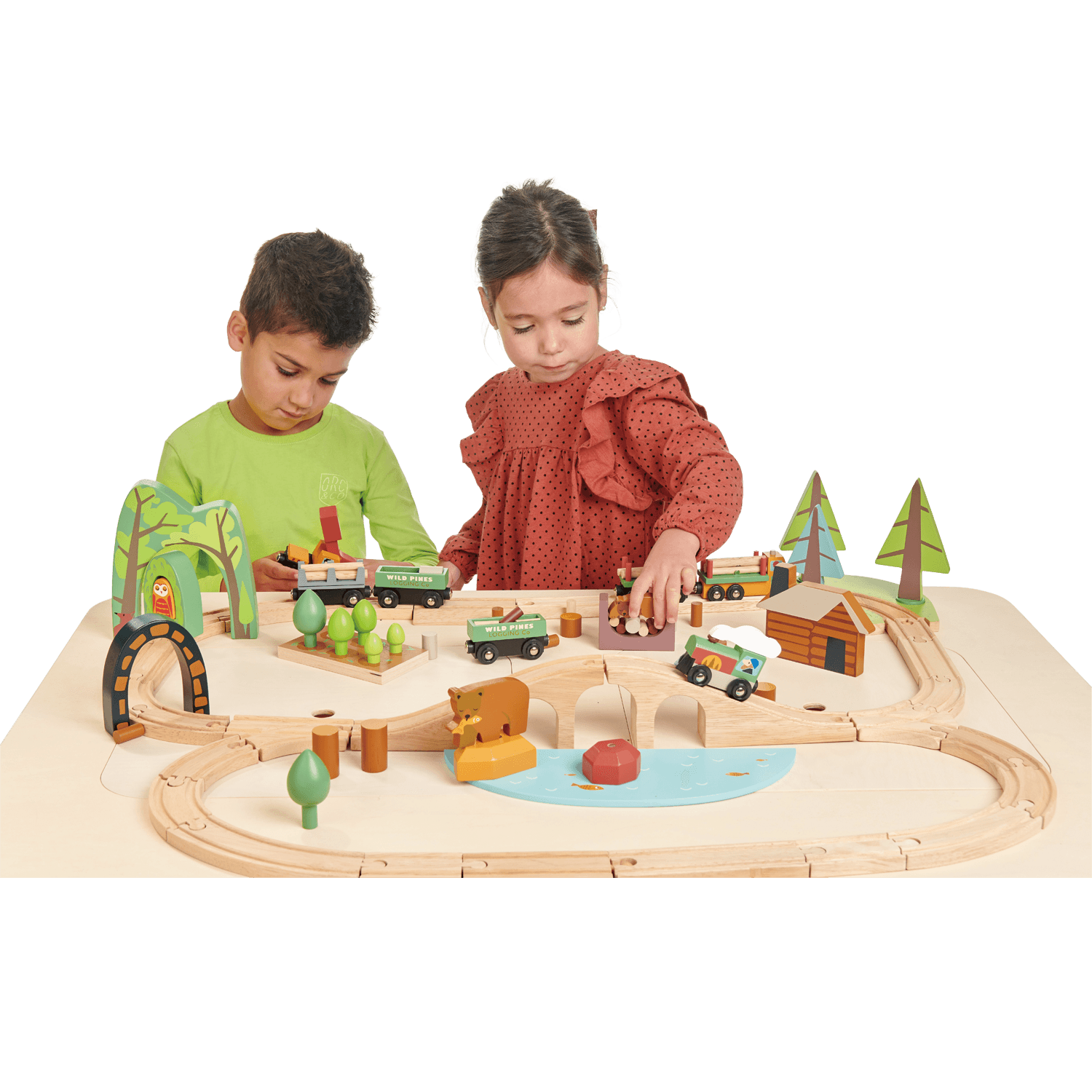 Tender Leaf Toys: duży stolik z podwójnym schowkiem Play Table - Noski Noski