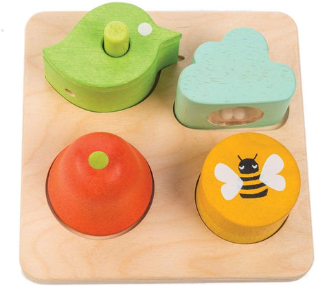 Tender Leaf Toys: dźwiękowe klocki sensoryczne Audio Sensory Tray - Noski Noski