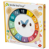 Tender Leaf Toys: edukacyjny zegar Bear Colors Clock - Noski Noski