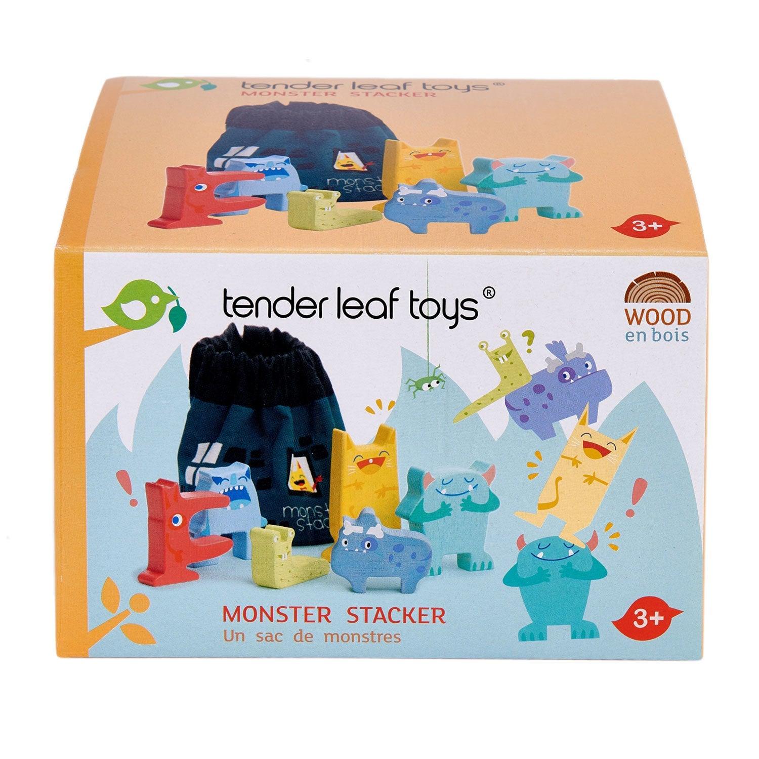 Tender Leaf Toys: gra zręcznościowa balansujące potwory Monster Stacker - Noski Noski