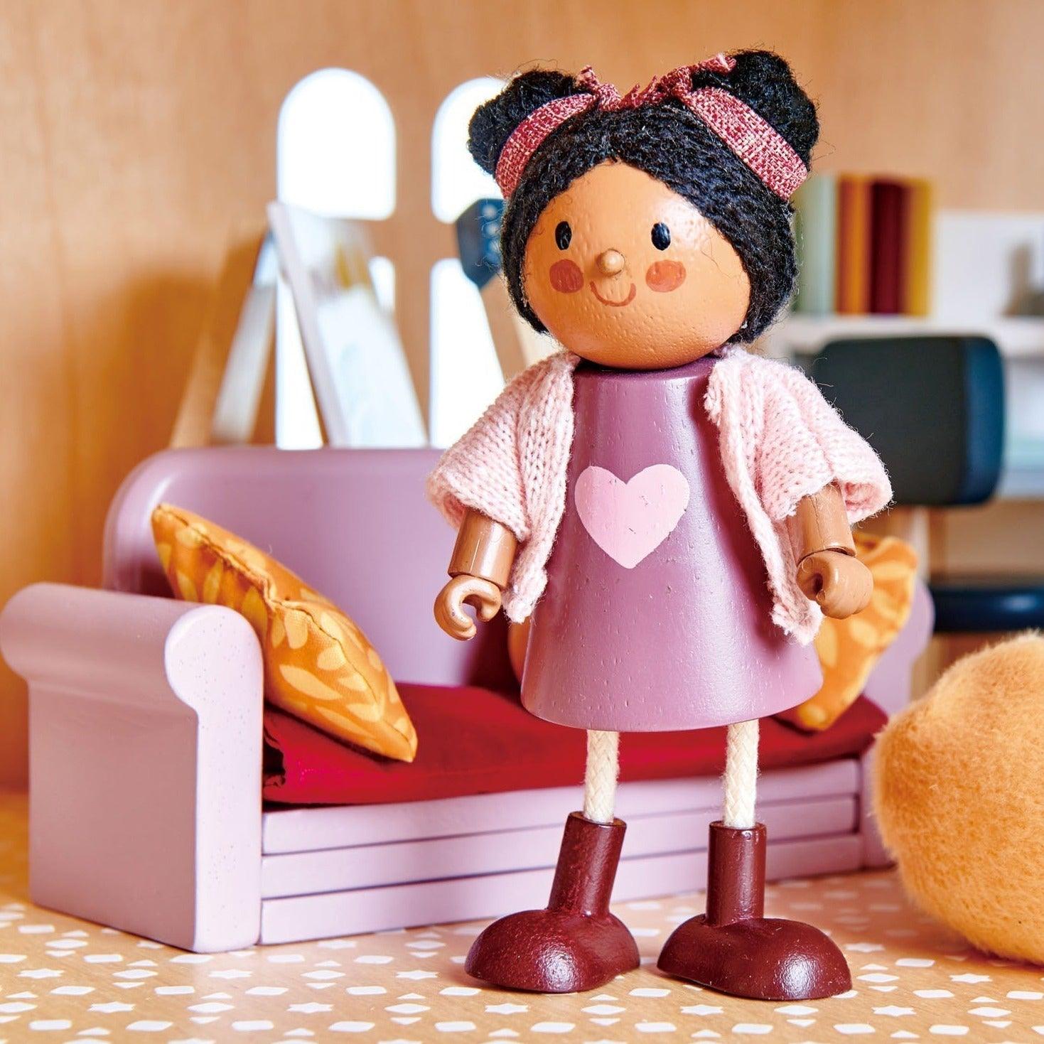 Tender Leaf Toys: meble do domku dla lalek pokój Studio - Noski Noski