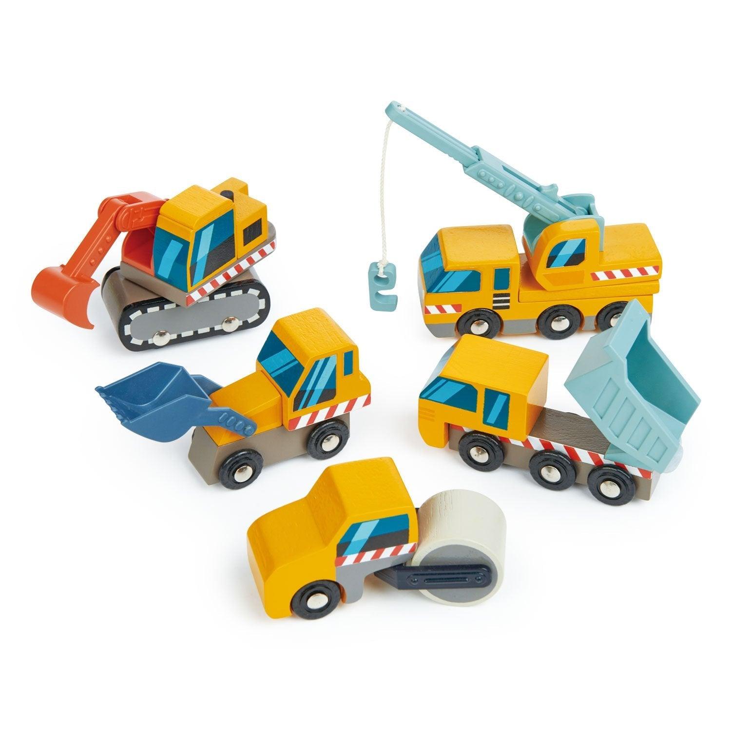 Tender Leaf Toys: pojazdy budowlane Construction Site - Noski Noski