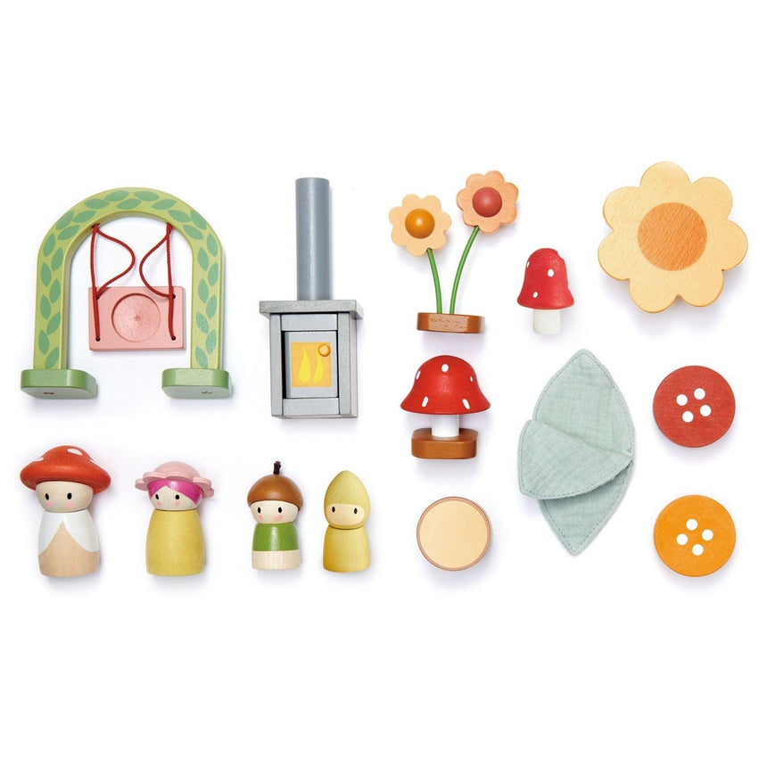 Tender Leaf Toys: przenośny leśny domek Rosewood Cottage - Noski Noski