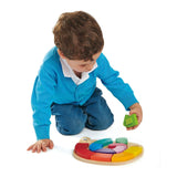 Tender Leaf Toys: układanka kolory i kształty wąż Color Me Happy - Noski Noski
