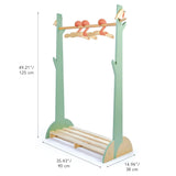 Tender Leaf Toys: wieszak na ubrania Forest Clothes Rail - Noski Noski