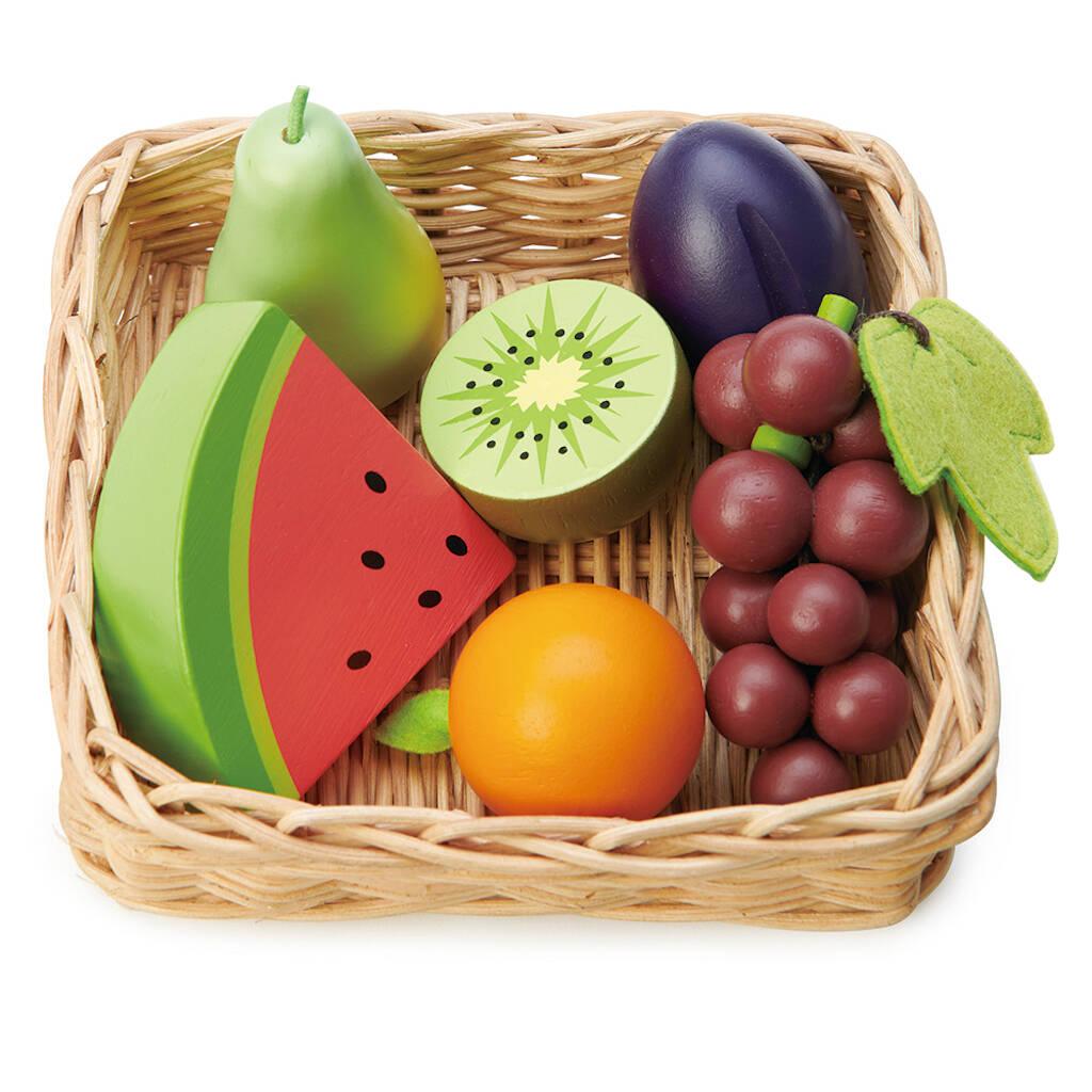 Tender Leaf Toys: wiklinowy koszyk z owocami Fruity Basket - Noski Noski