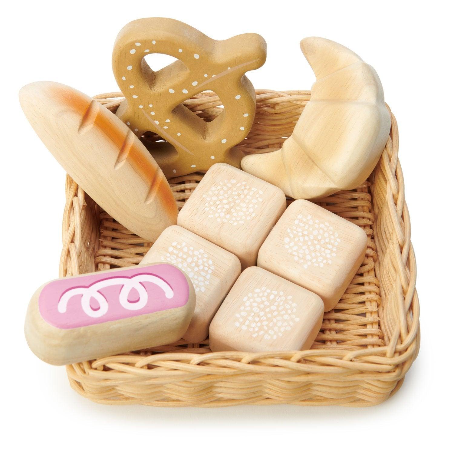 Tender Leaf Toys: wiklinowy koszyk z pieczywem Bread Basket - Noski Noski