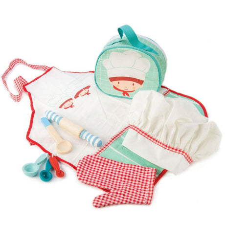 Tender Leaf Toys: zestaw mały kucharz Chef’s Bag Set - Noski Noski