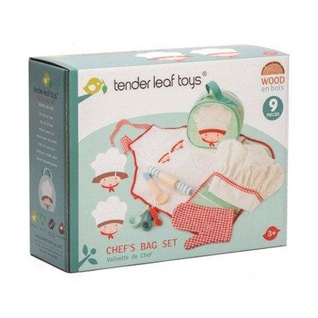 Tender Leaf Toys: zestaw mały kucharz Chef’s Bag Set - Noski Noski