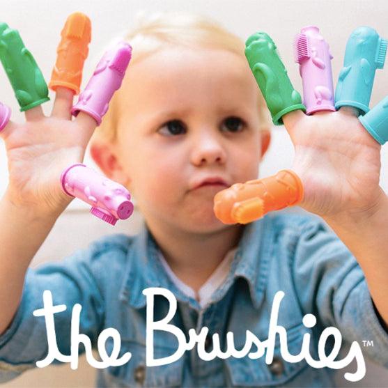 The Brushies: silikonowa szczoteczka na palec i książeczka - Noski Noski