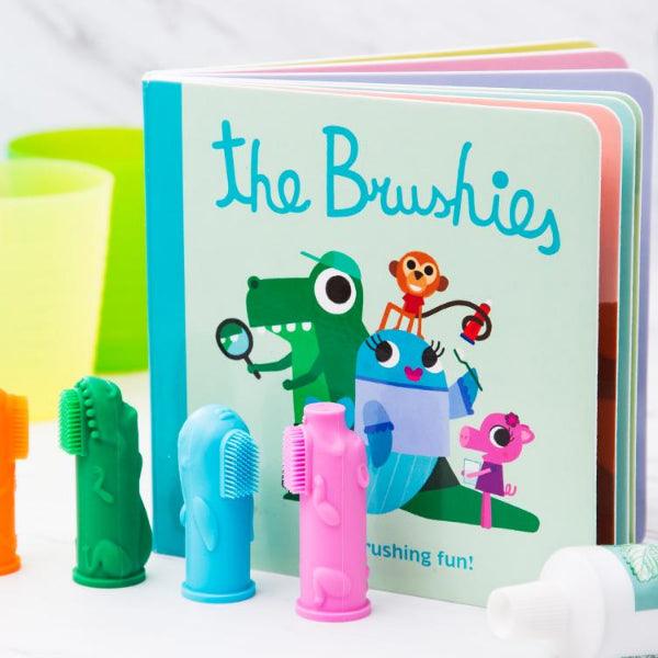 The Brushies: silikonowe szczoteczki na palec i książeczka - Noski Noski