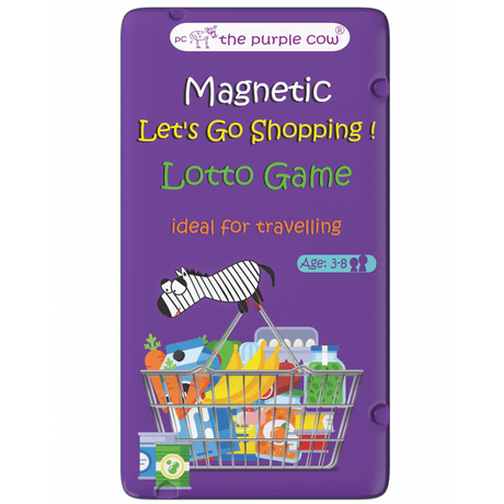 The Purple Cow: magnetyczna gra podróżna Lotto Zakupy - Noski Noski