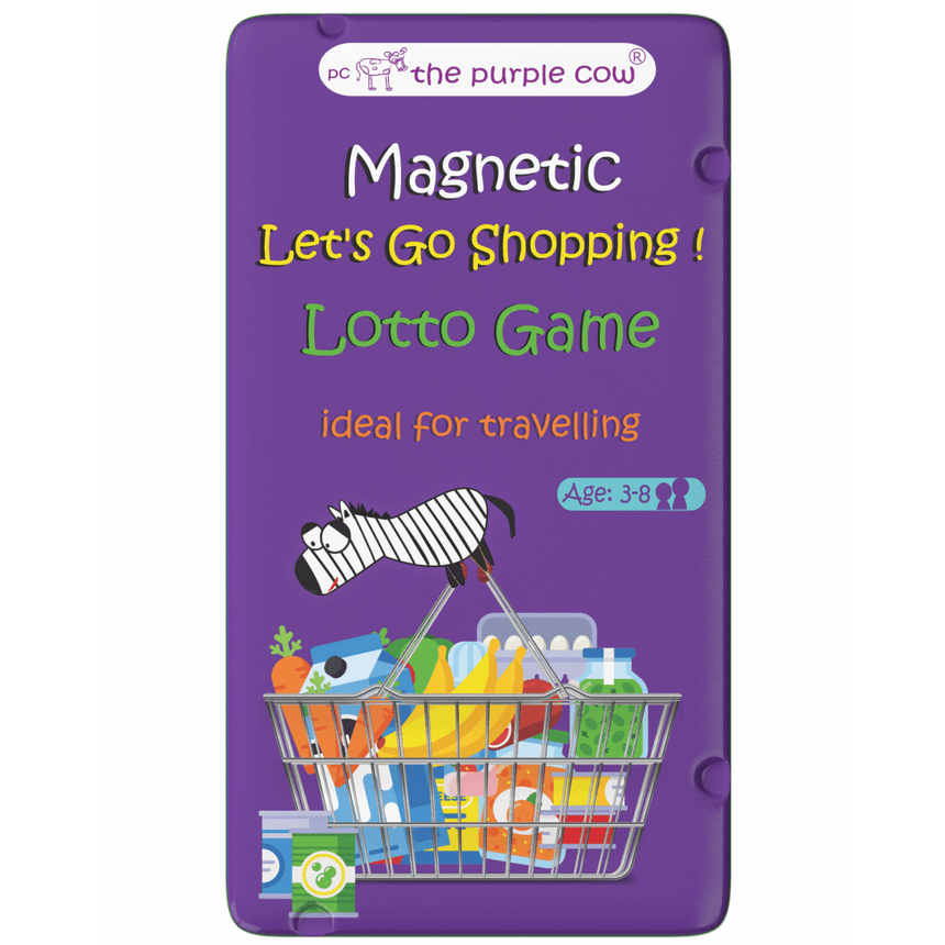 The Purple Cow: magnetyczna gra podróżna Lotto Zakupy - Noski Noski