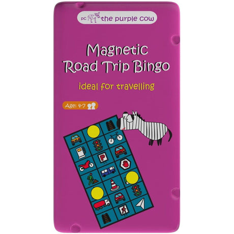 The Purple Cow: magnetyczna gra podróżna Road Trip Bingo - Noski Noski
