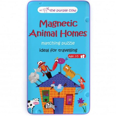 The Purple Cow: magnetyczne puzzle duo Domy Zwierząt - Noski Noski