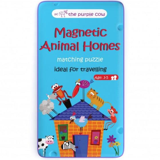 The Purple Cow: magnetyczne puzzle duo Domy Zwierząt - Noski Noski