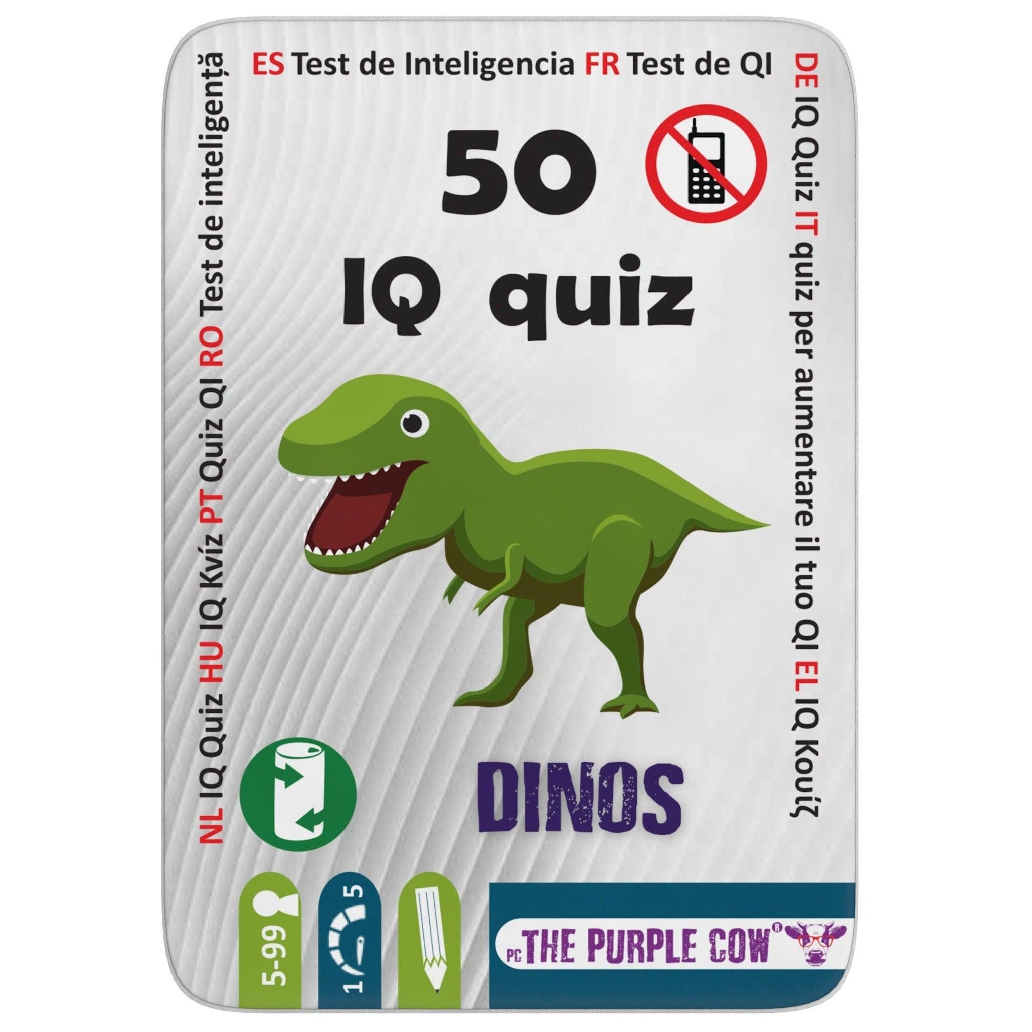 The Purple Cow: podróżne łamigłówki 50 IQ Dinozaury - Noski Noski