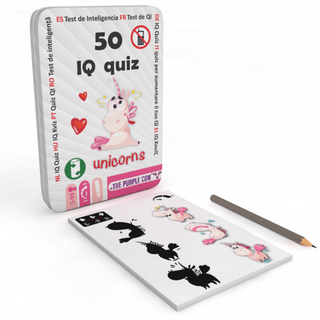 The Purple Cow: podróżne łamigłówki 50 IQ Jednorożce - Noski Noski