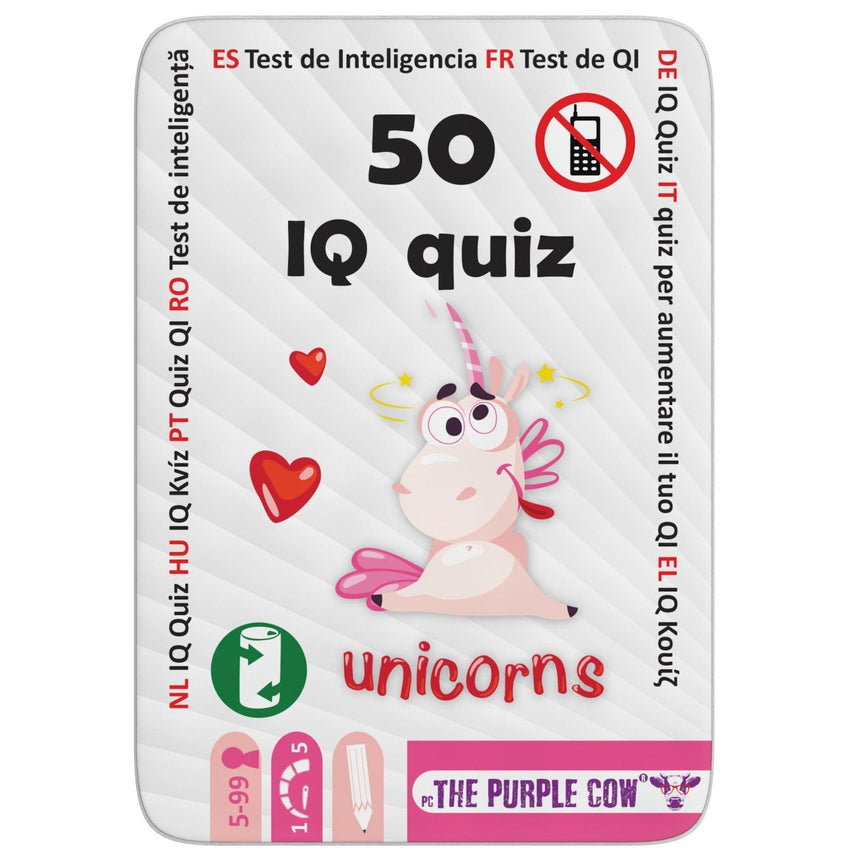 The Purple Cow: podróżne łamigłówki 50 IQ Jednorożce - Noski Noski