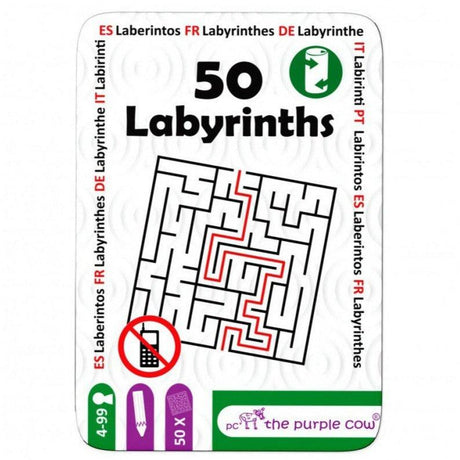 The Purple Cow: podróżne łamigłówki 50 labiryntów - Noski Noski