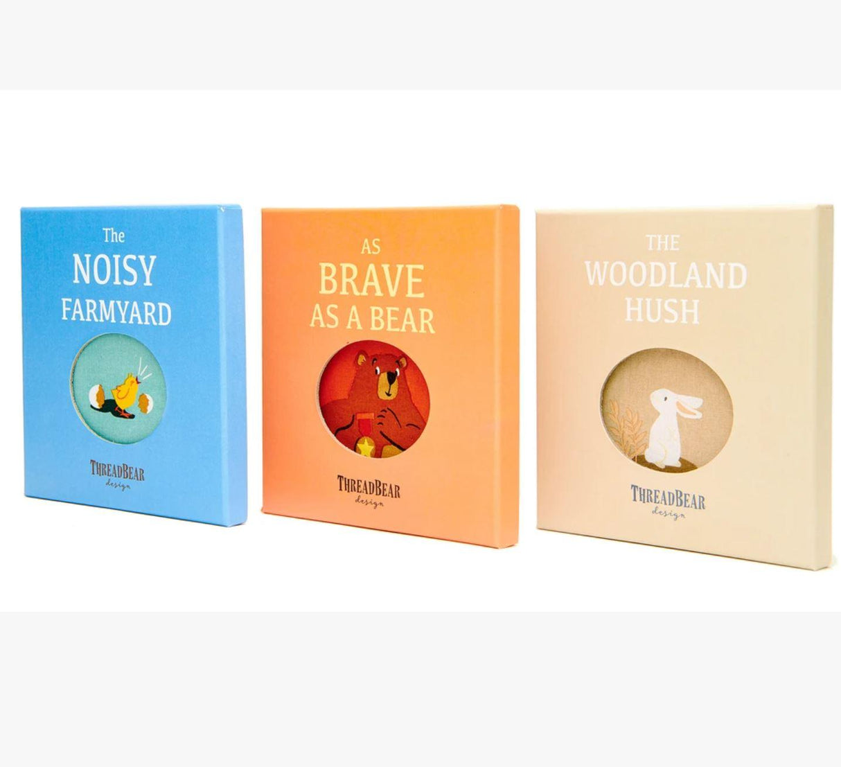 ThreadBear Design: miękka książeczka zwierzęta As Brave as a Bear - Noski Noski