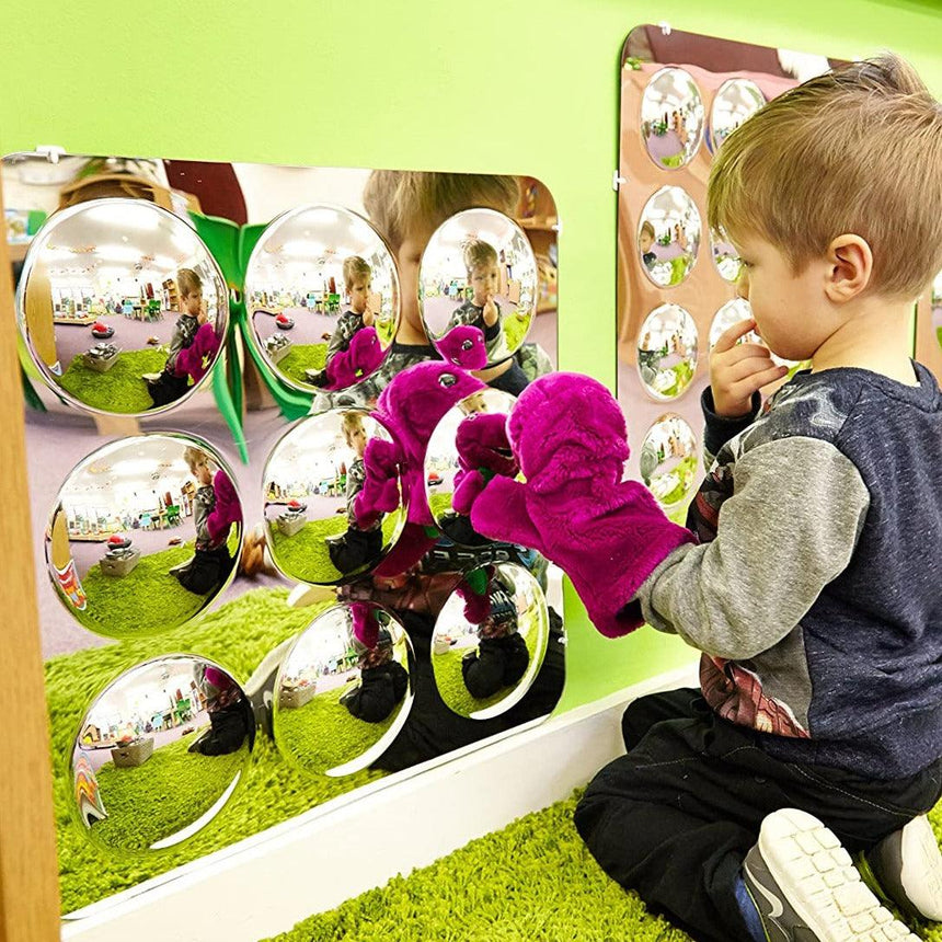 TickiT: bezpieczne wypukłe lustra Large 9-Domed Acrylic Mirror Panel - Noski Noski
