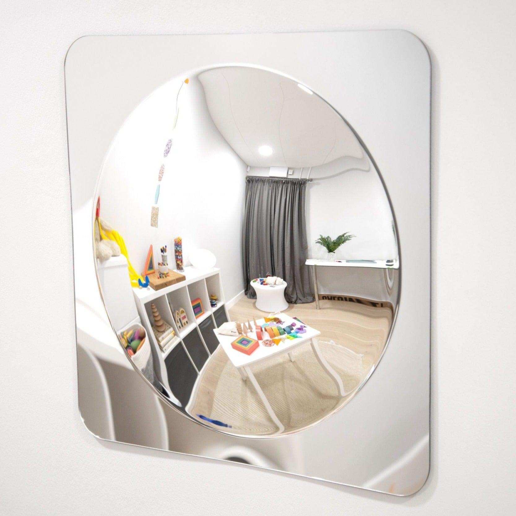 TickiT: bezpieczne wypukłe lustro Large Single Dome Acrylic Mirror Panel - Noski Noski