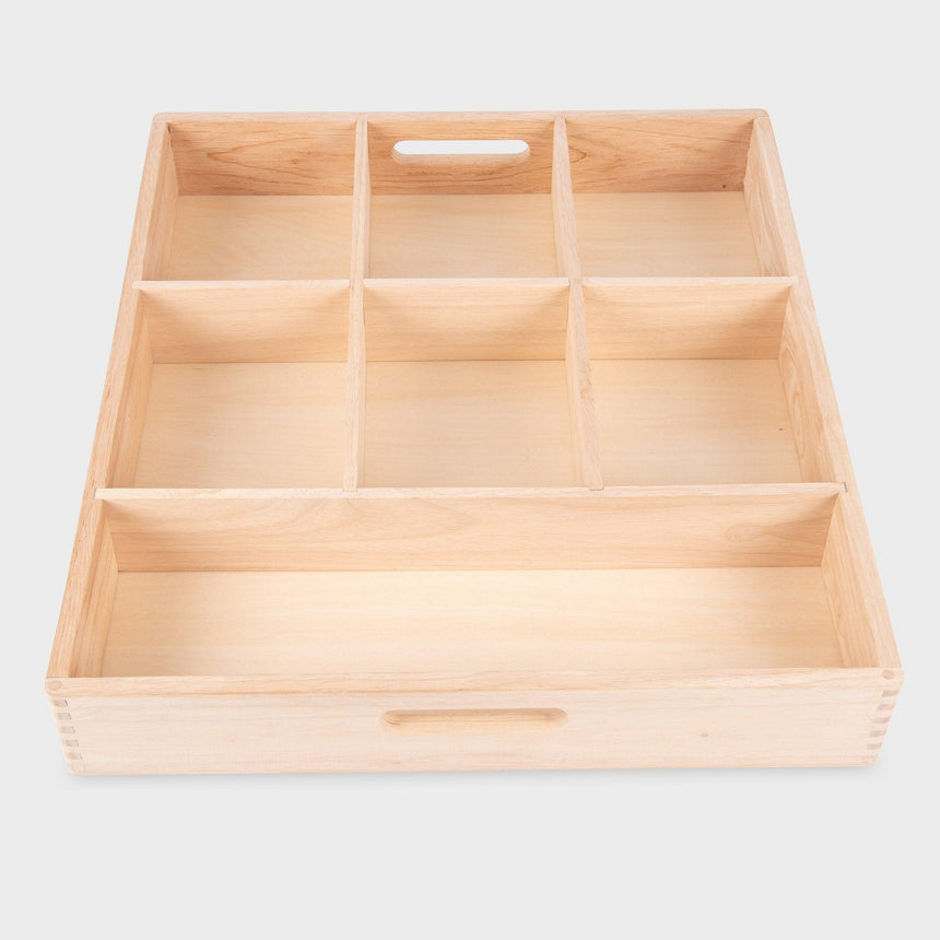 TickiT: drewniana taca odkrywców Wooden Sorting Tray 7-Way - Noski Noski