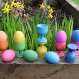 TickiT: drewniane jajka Rainbow Wooden Eggs 7 el. - Noski Noski