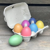 TickiT: drewniane jajka Rainbow Wooden Eggs 7 el. - Noski Noski