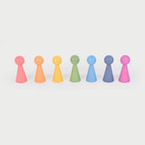 TickiT: drewniane ludziki Rainbow Wooden Figures 7 el. - Noski Noski