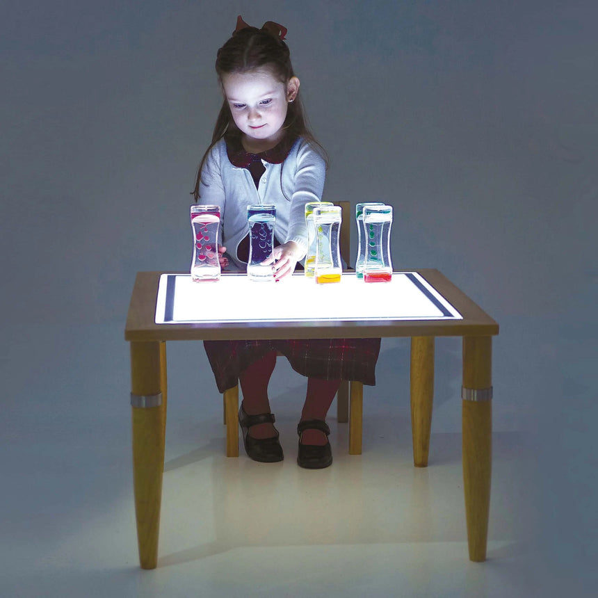 TickiT: drewniany podświetlany stolik Wooden Light Table - Noski Noski