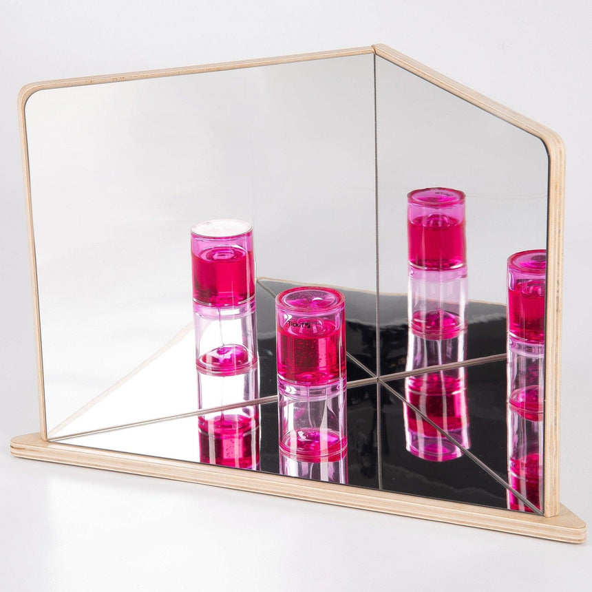 TickiT: lustro odkrywców Wooden 4-Way Mirror - Noski Noski