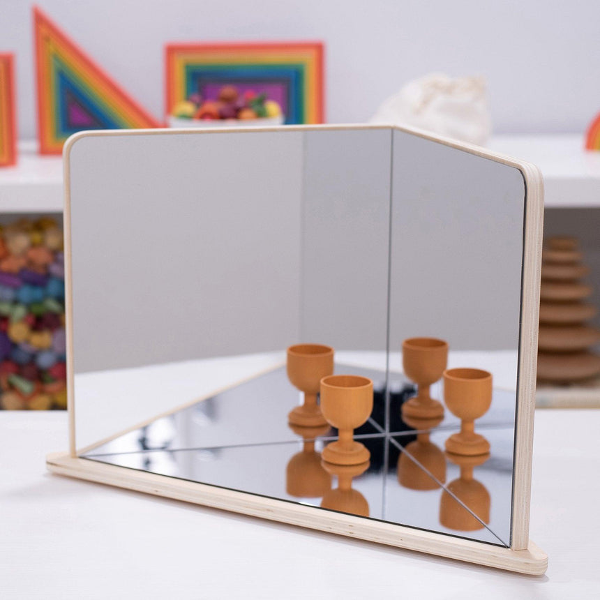TickiT: lustro odkrywców Wooden 4-Way Mirror - Noski Noski
