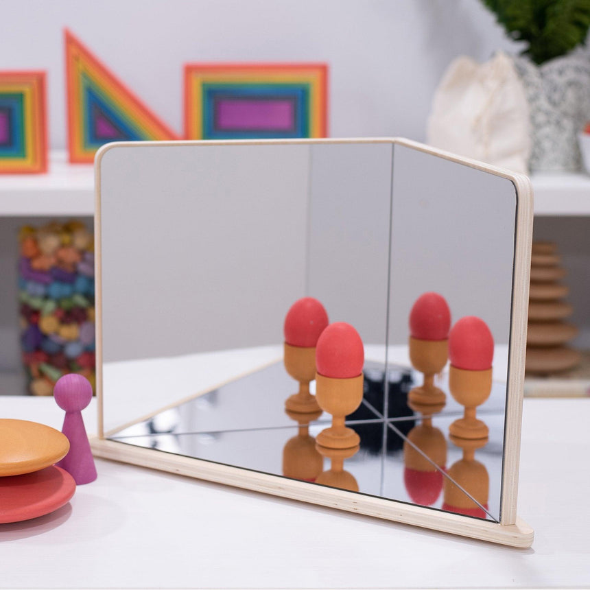 TickiT: lustro odkrywców Wooden 4-Way Mirror - Noski Noski